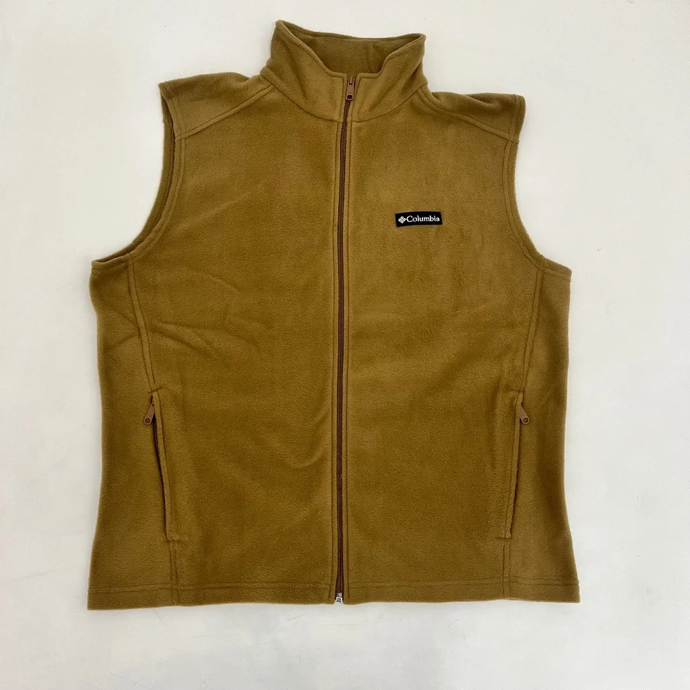 Columbia Mens Steens Mountain Fleece Full Zip Vest Jacket‎ Size L Buffalo Hiking